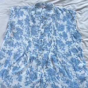 Nanette Lepore Floral Sleeveless Blouse